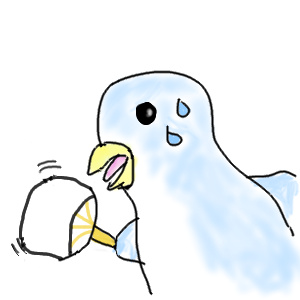 暑がるインコ