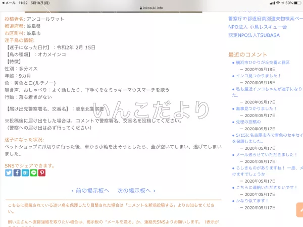 コメントの画像